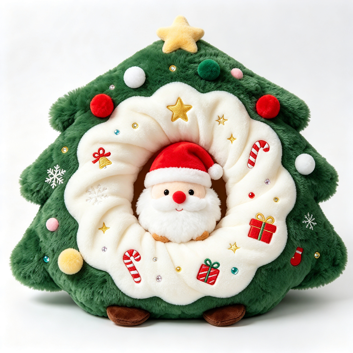 🎄 Christmas Tree Santa Plush Toy | Santa Claus Tree Plush | Cute Holiday Christmas Decoration