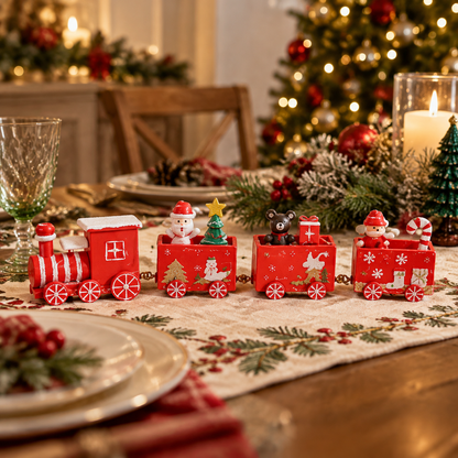 🚂Christmas Train Decoration | Holiday Train Figurine | Festive Tabletop Christmas Decor