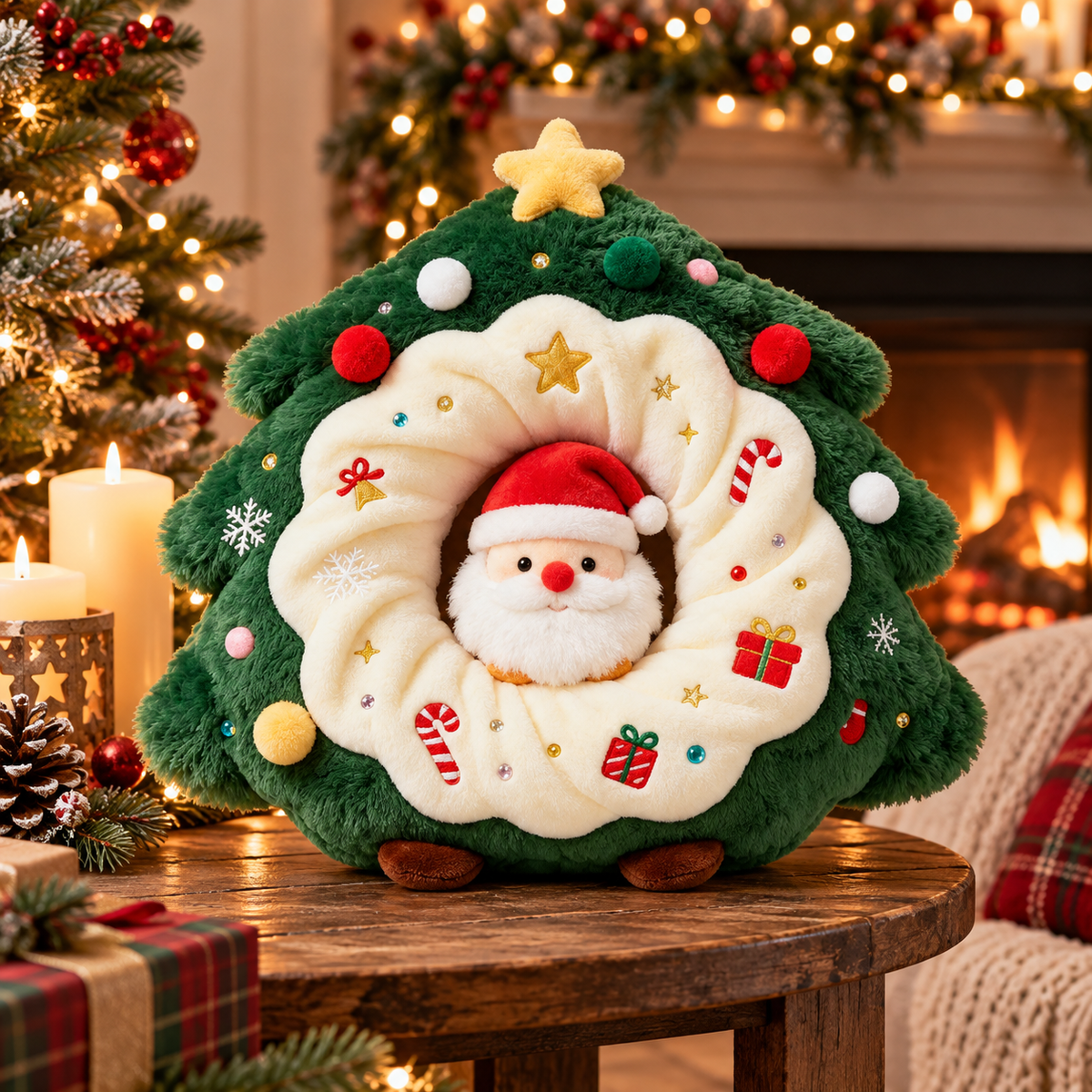 🎄 Christmas Tree Santa Plush Toy | Santa Claus Tree Plush | Cute Holiday Christmas Decoration