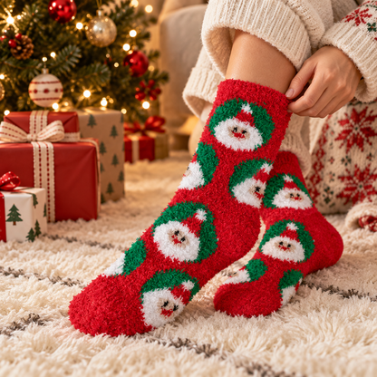 🎄 Christmas Stocking | Santa Claus Holiday Stocking | Festive Christmas Fireplace & Mantel Décor