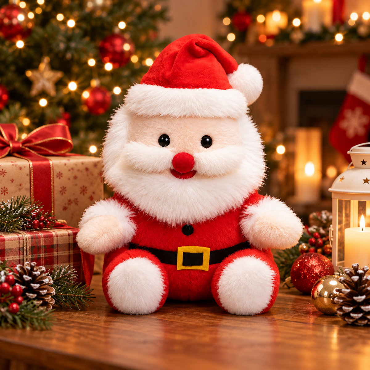 🎅 Christmas Santa Plush Toy | Cute Santa Claus Stuffed Doll | Soft Holiday Christmas Decoration