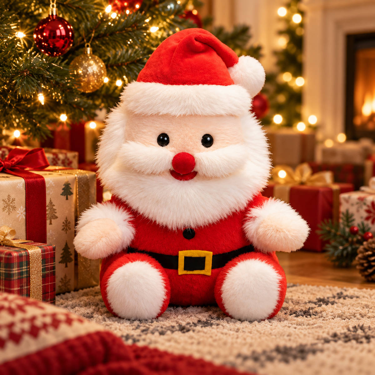 🎅 Christmas Santa Plush Toy | Cute Santa Claus Stuffed Doll | Soft Holiday Christmas Decoration