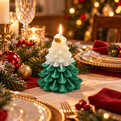 🎄 Christmas Tree Scented Candle | Decorative Holiday Candle | Festive Christmas Gift