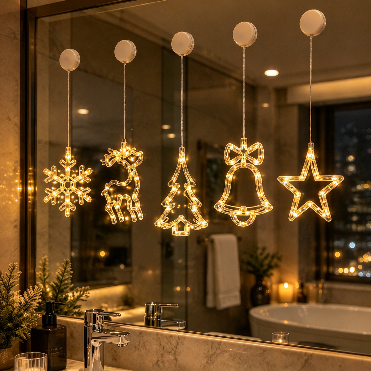 🎄 Smart Christmas LED String Lights | Tree-Shaped Holiday Lights | Warm White Decorative String Light