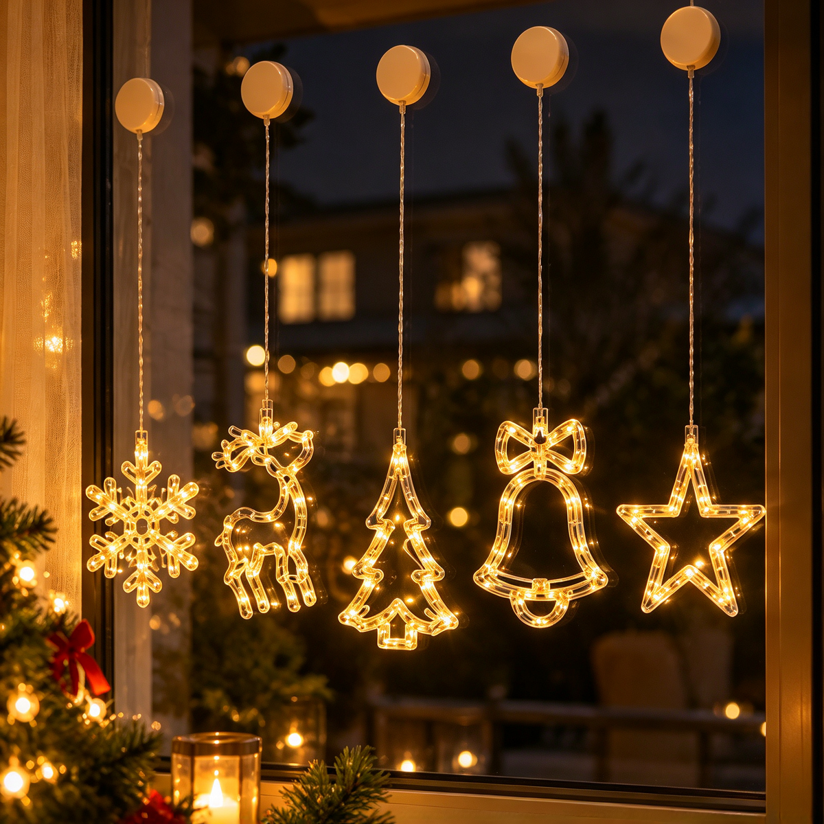 🎄 Smart Christmas LED String Lights | Tree-Shaped Holiday Lights | Warm White Decorative String Light