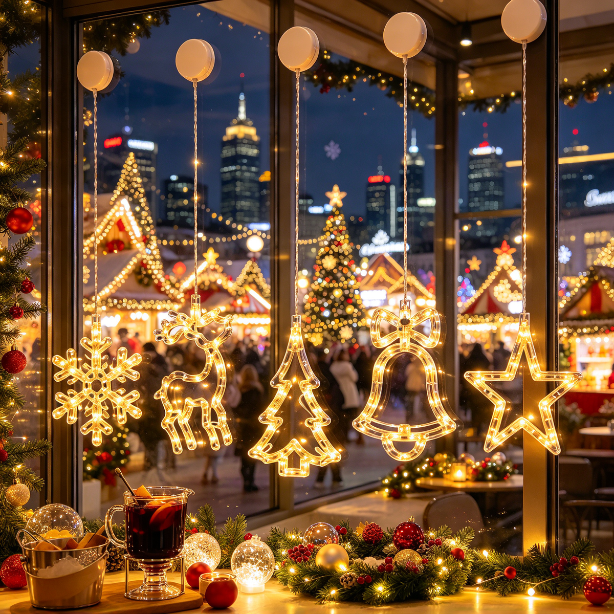 🎄 Smart Christmas LED String Lights | Tree-Shaped Holiday Lights | Warm White Decorative String Light