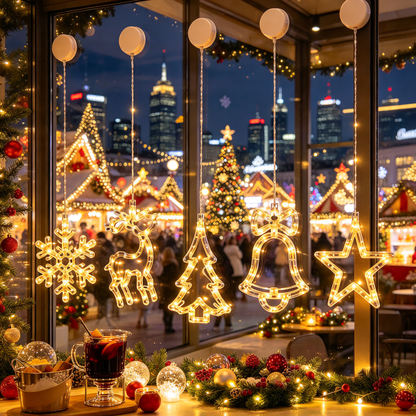 🎄 Smart Christmas LED String Lights | Tree-Shaped Holiday Lights | Warm White Decorative String Light
