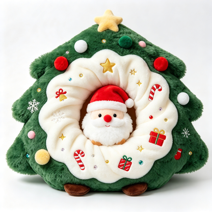 🎄 Christmas Tree Santa Plush Toy | Santa Claus Tree Plush | Cute Holiday Christmas Decoration